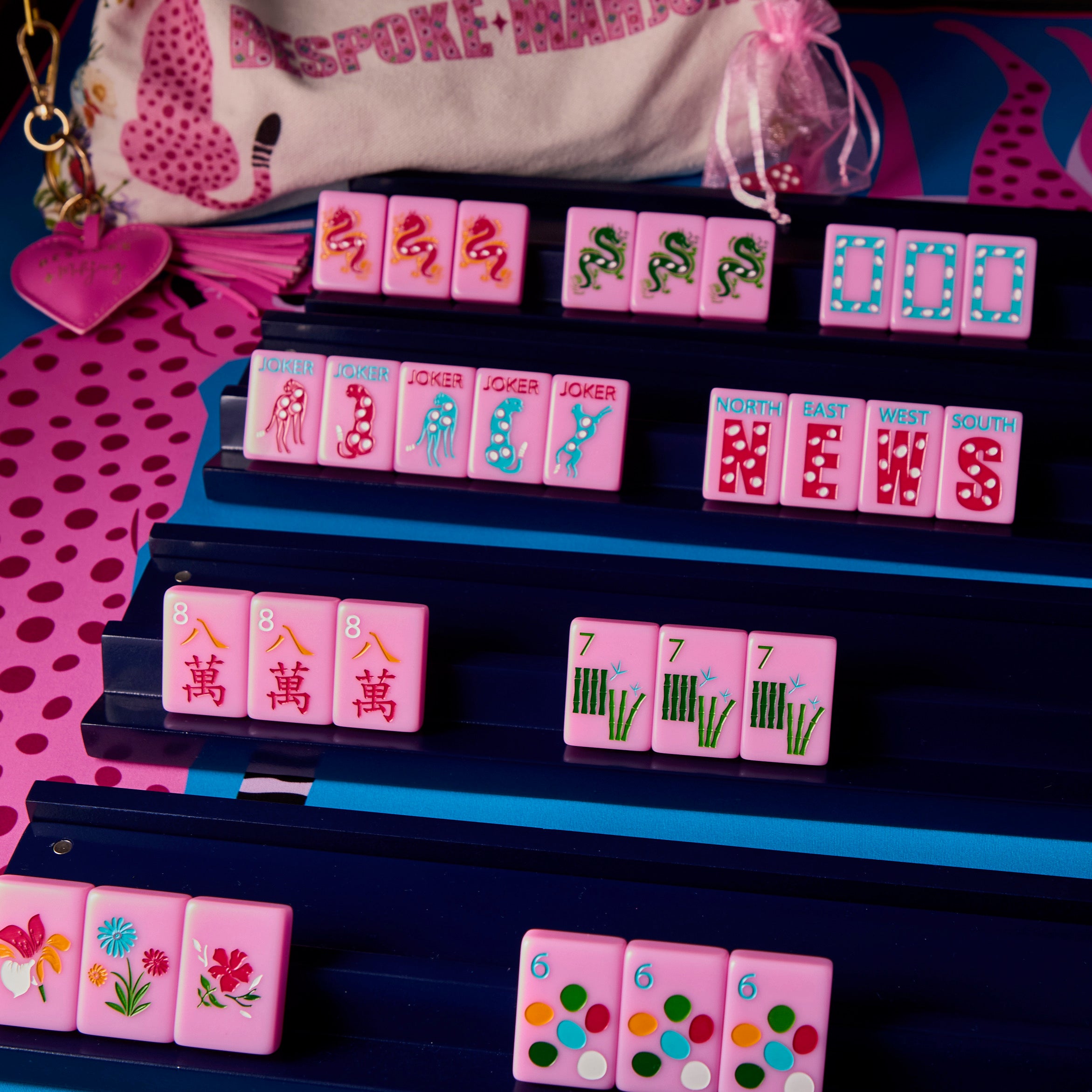 Springtime Safari - Petal Pink – Bespoke Mahjong