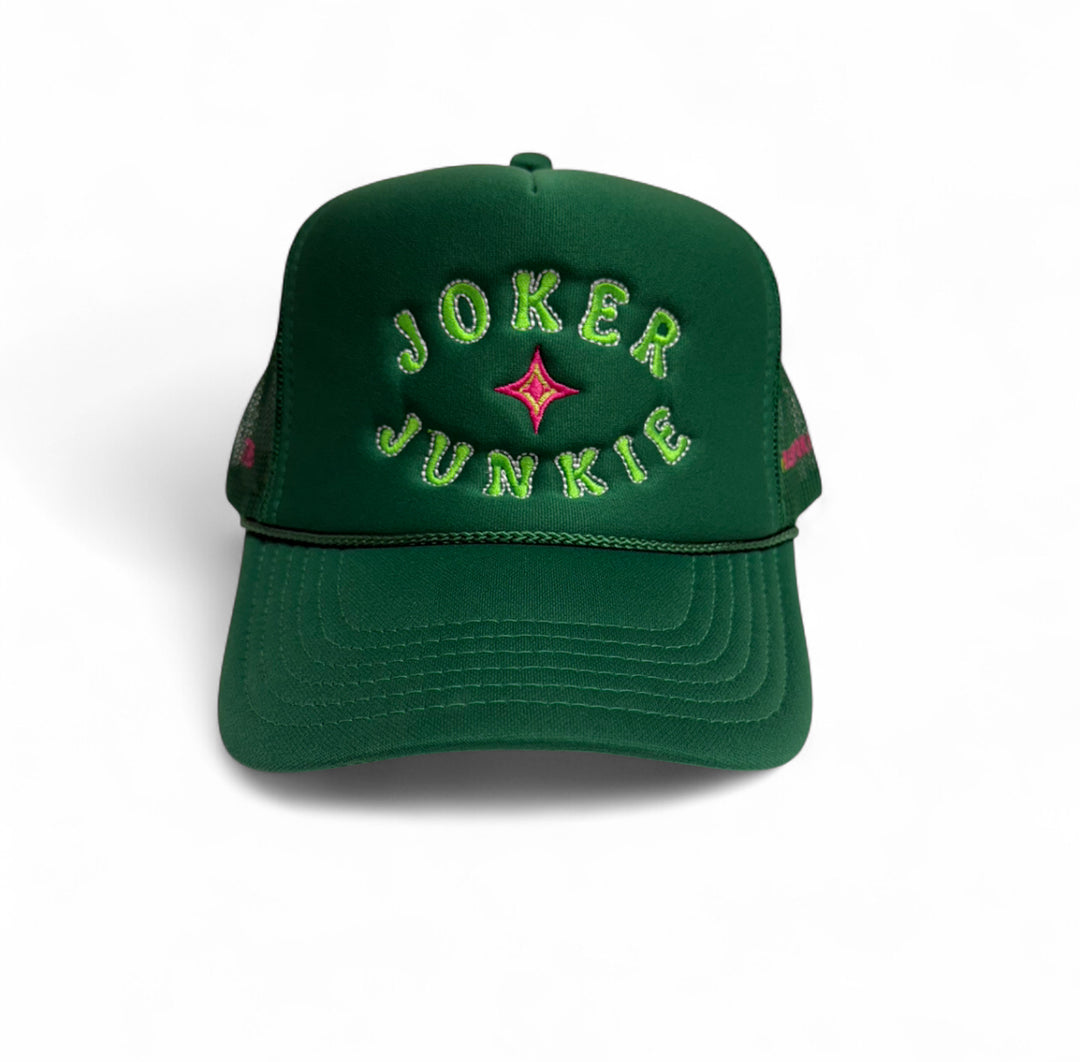 Joker Junkie Trucker Hat | KELLY GREEN