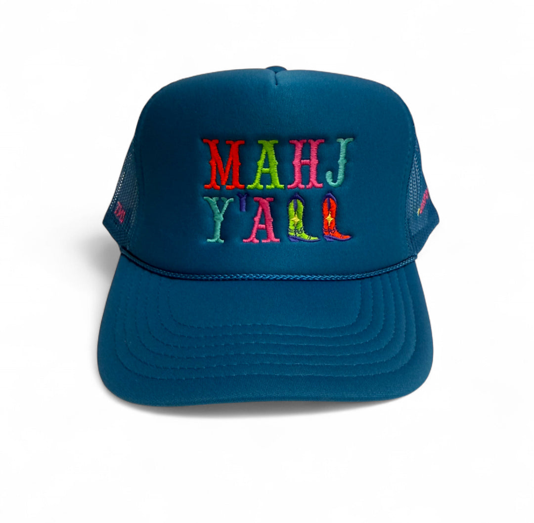 Mahj Y'all Trucker Hat | TURQUOISE