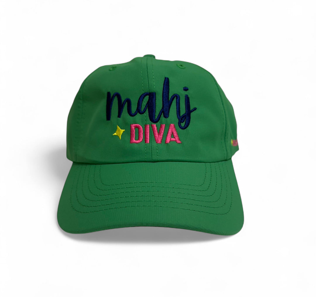 Mahj Diva Baseball Cap | KELLY GREEN