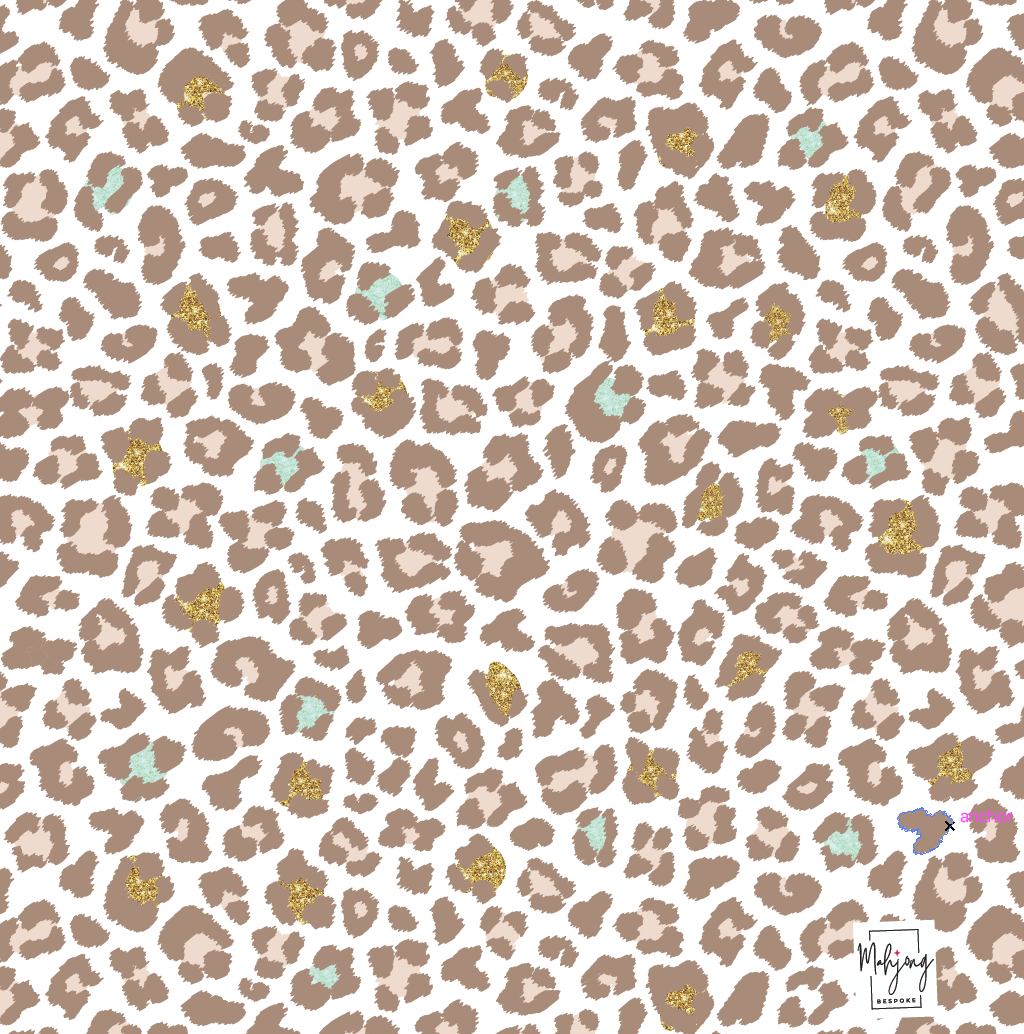 GLITTERY LEOPARD MAT