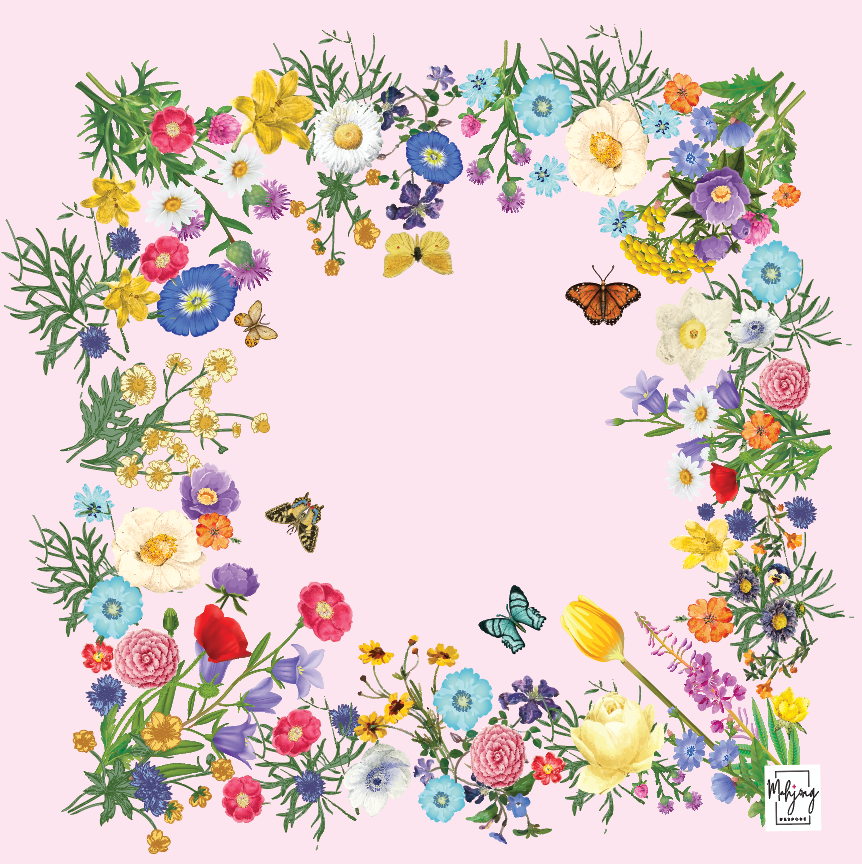 Preppy Pink Garden