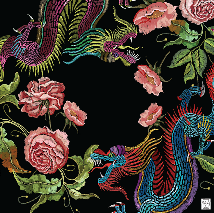 PREORDER - YEAR OF THE DRAGON MAT - BLACK