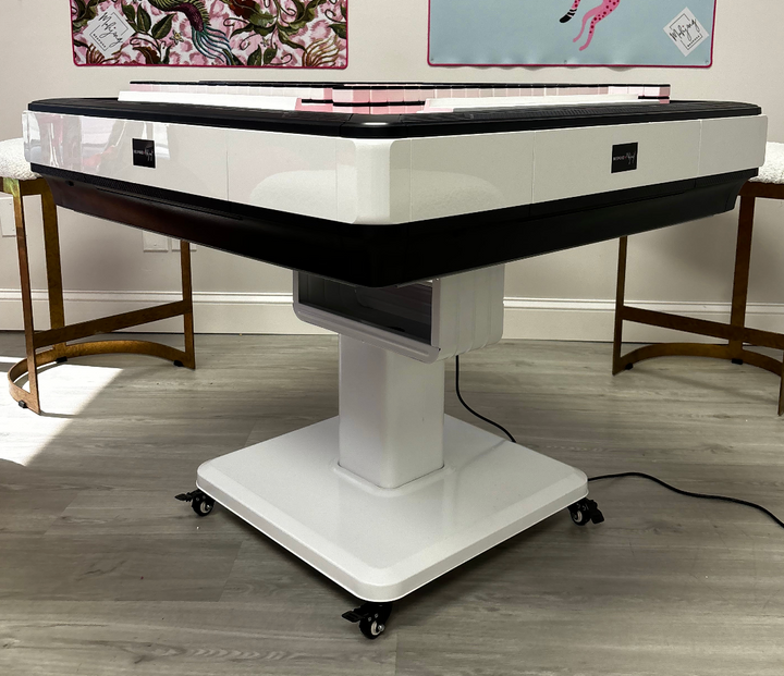 In Stock - Bespoke X Gray Malin Laguna Table - Pink and White Umbrellas, Cape May