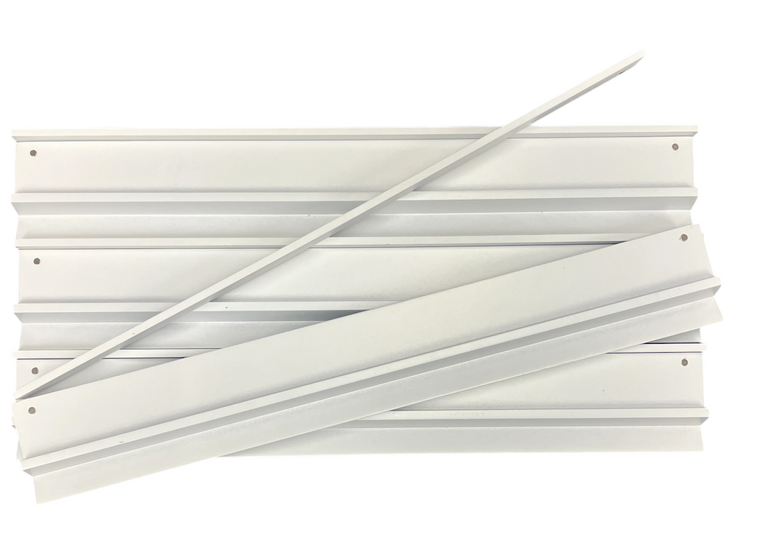 LESS THAN PERFECT - The Everything Rack V1.0, Set of 20” 4 racks with magnetic pushers - BRIGHT WHITE