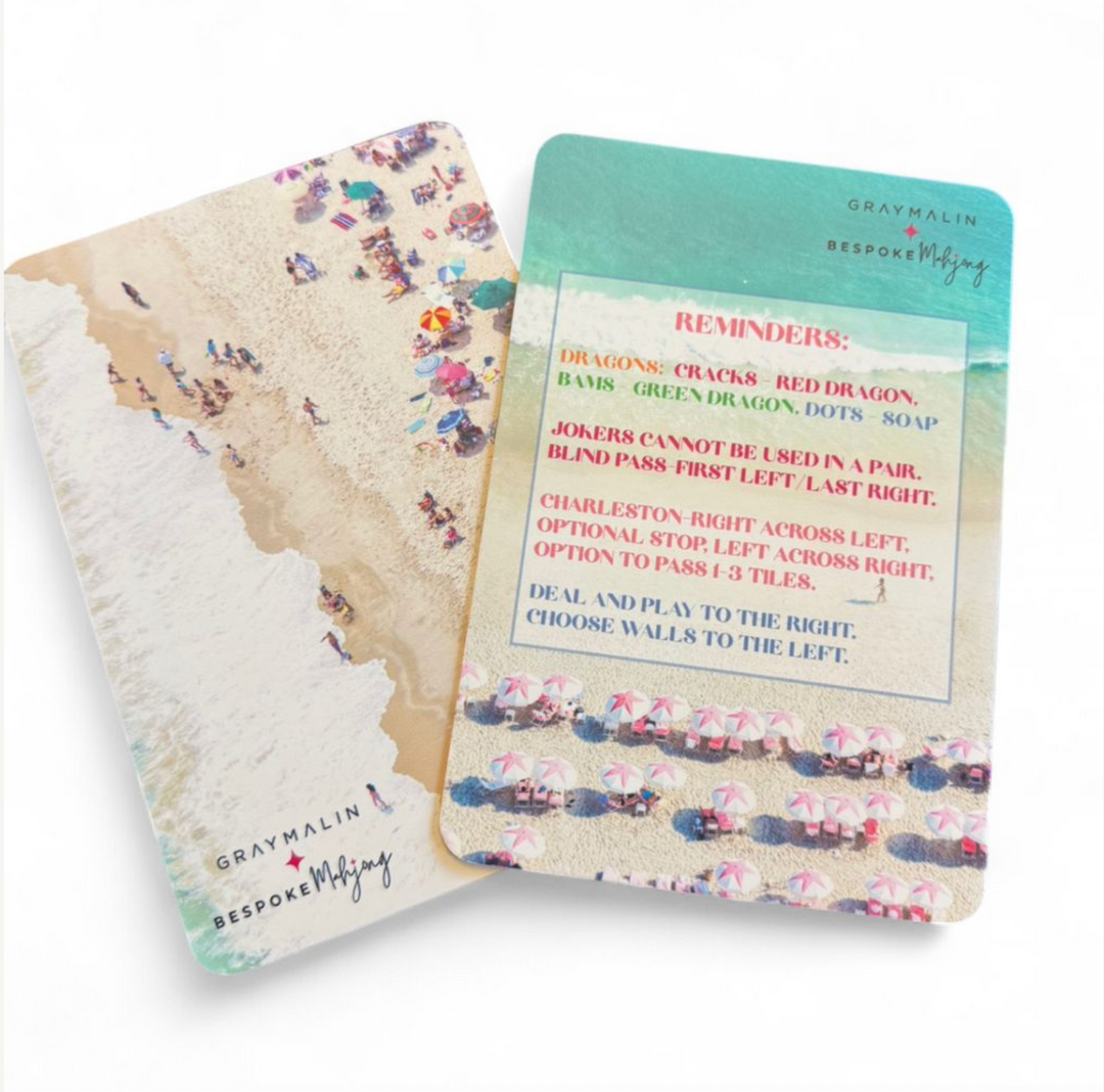 Bespoke Mahjong X Gray Malin Beach Club Tile Shufflers