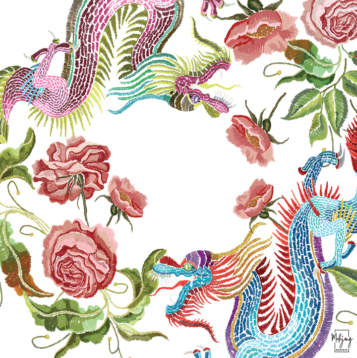 PREORDER - YEAR OF THE DRAGON MAT - WHITE