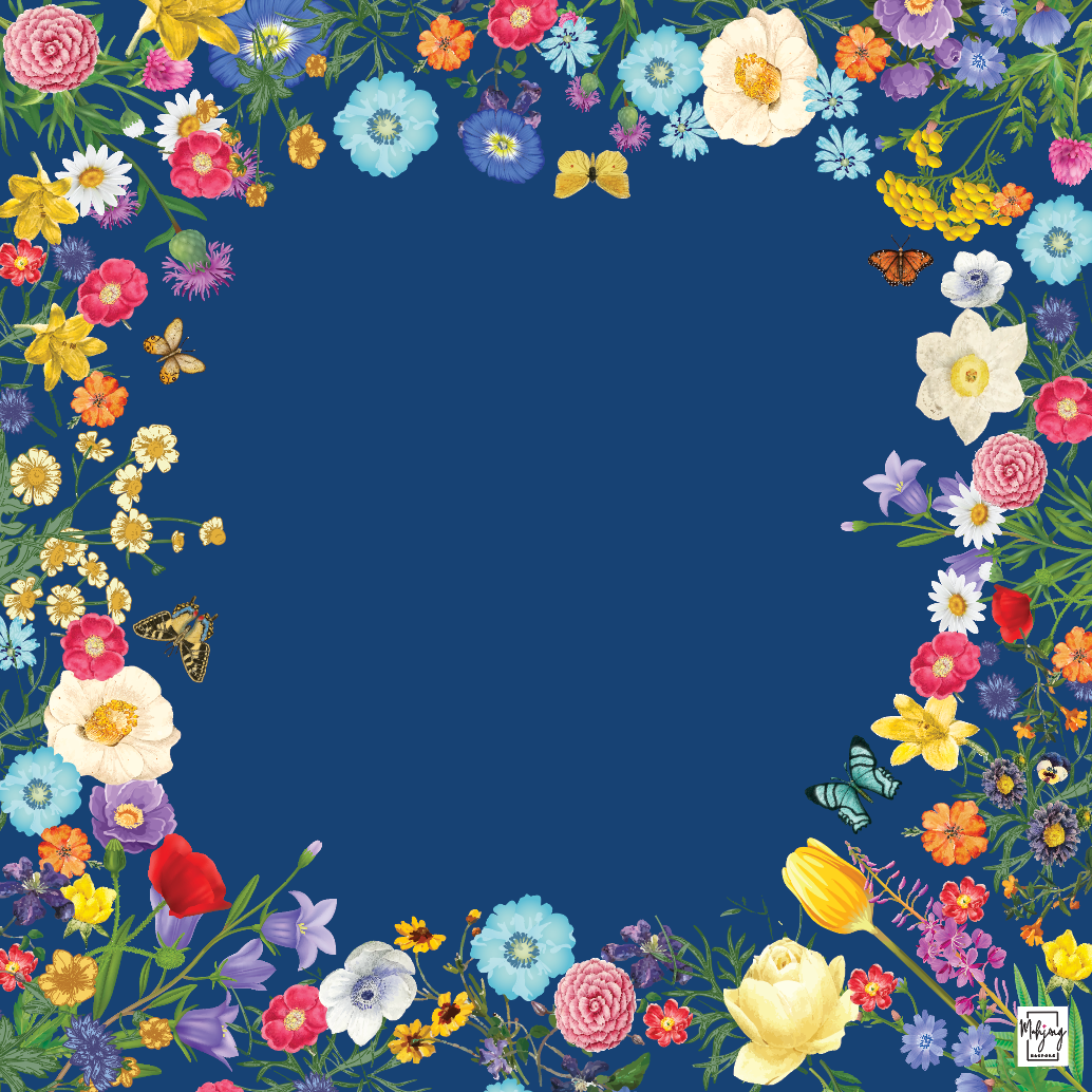 SAPPHIRE BLUE GARDEN MAT – Bespoke Mahjong