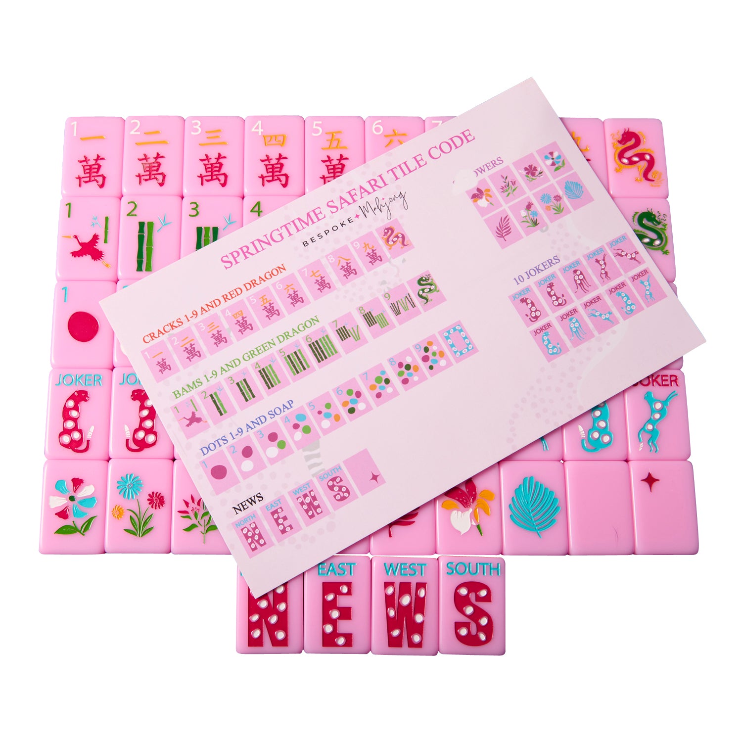 Springtime Safari - Petal Pink – Bespoke Mahjong