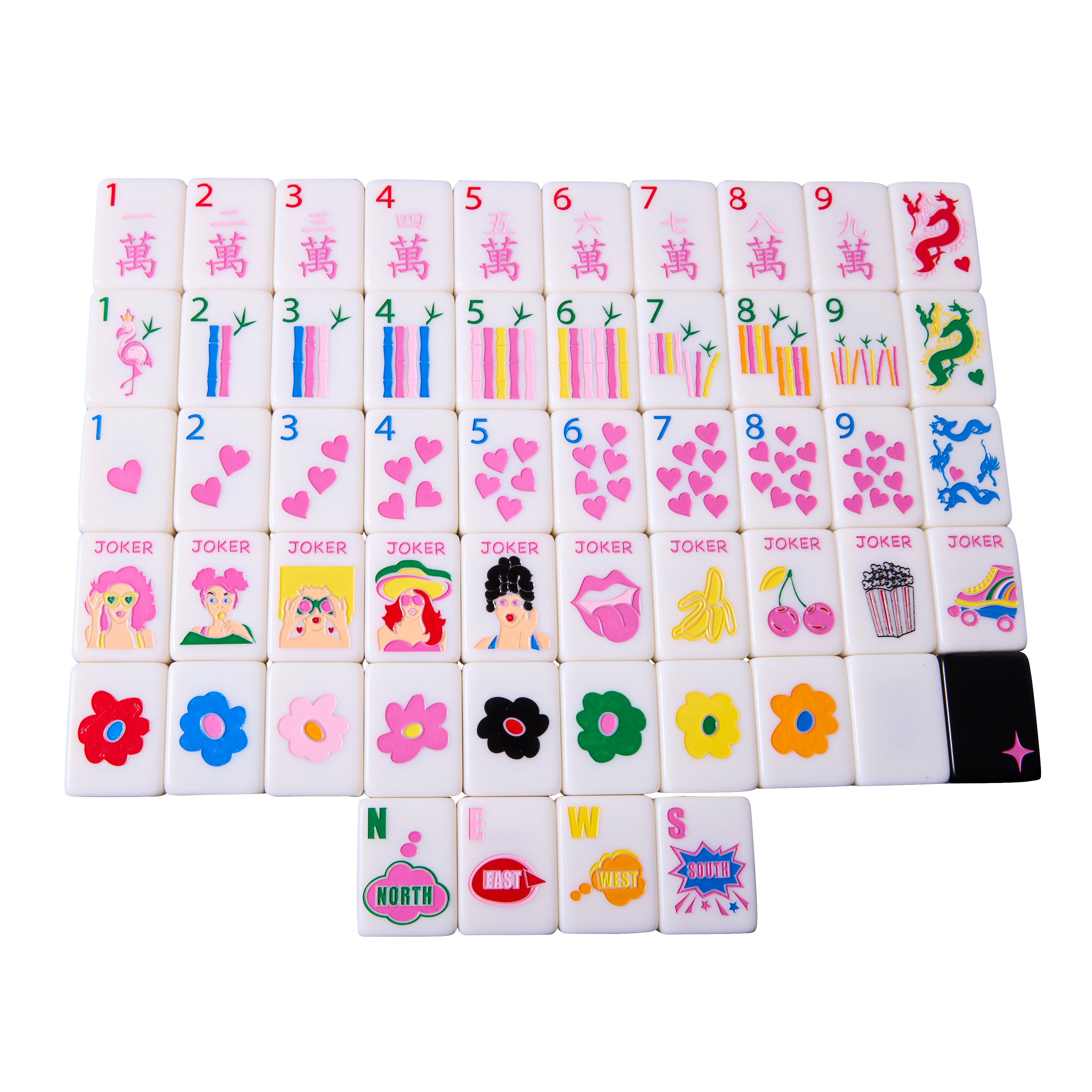 XL Mega Pop Divas - Baddie Black – Bespoke Mahjong