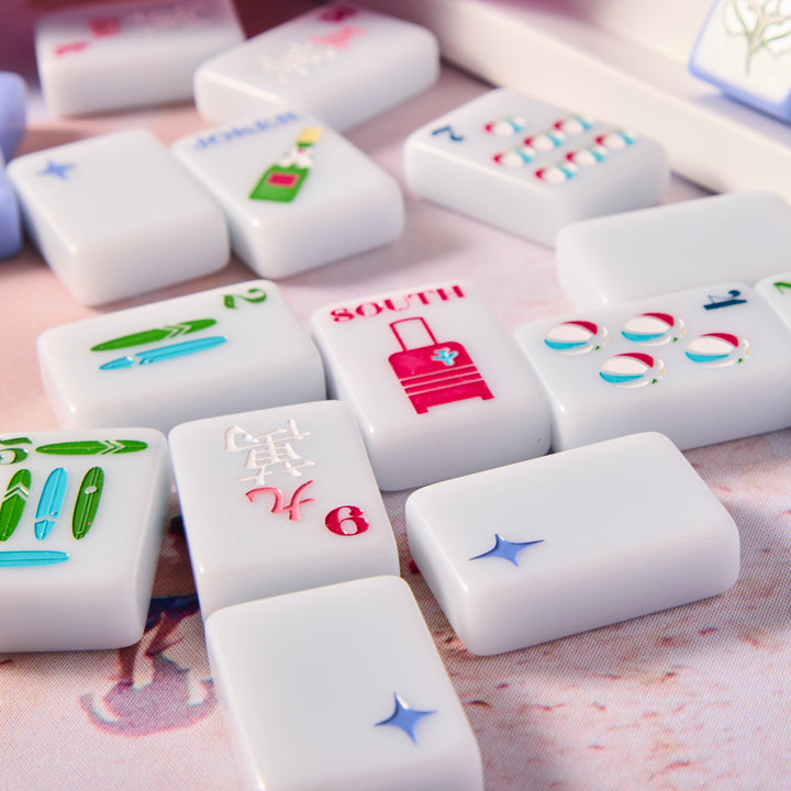 Bespoke X Gray Malin Beach Club Mahjong Tiles - Ocean Blue