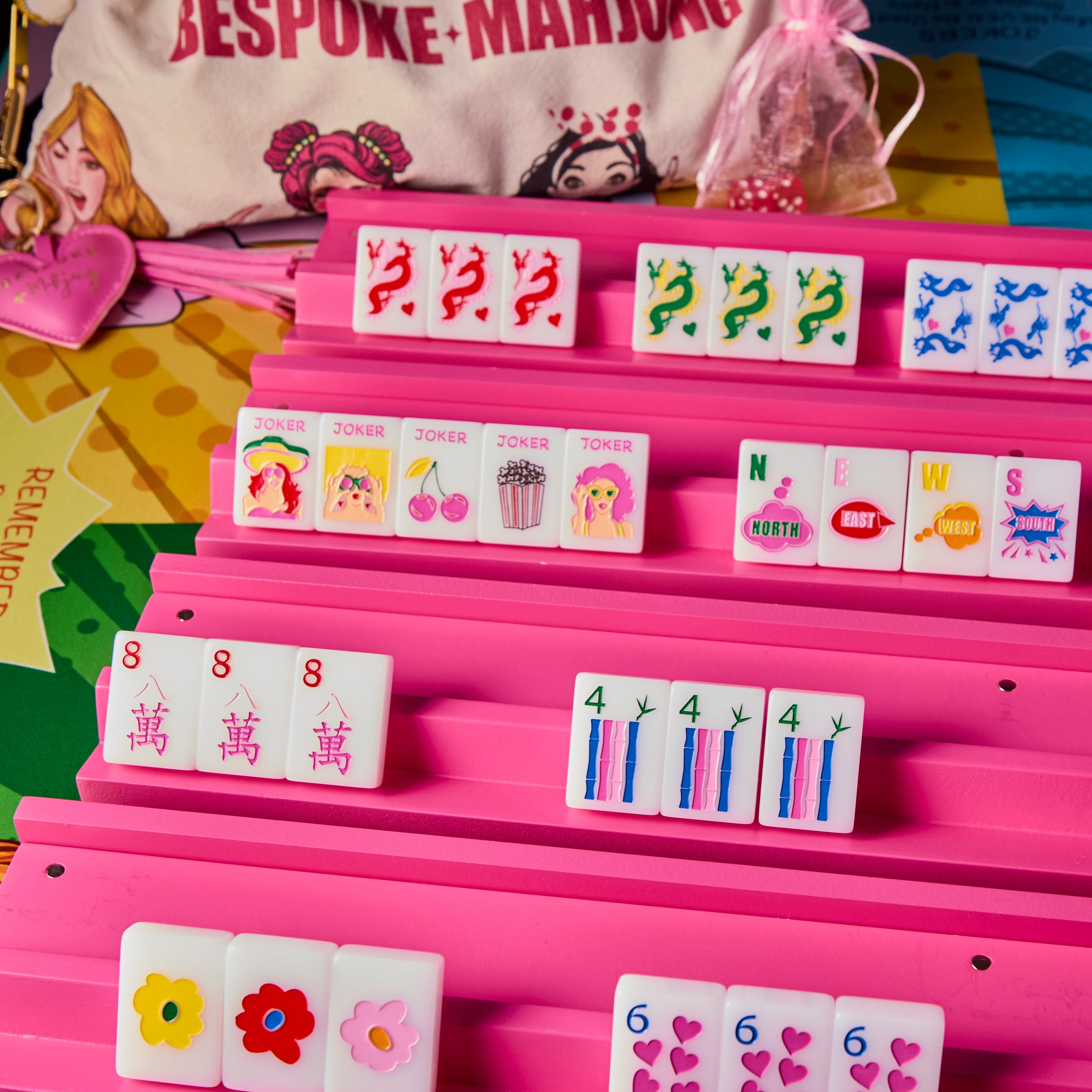 Pop Divas - BRIGHT WHITE – Bespoke Mahjong