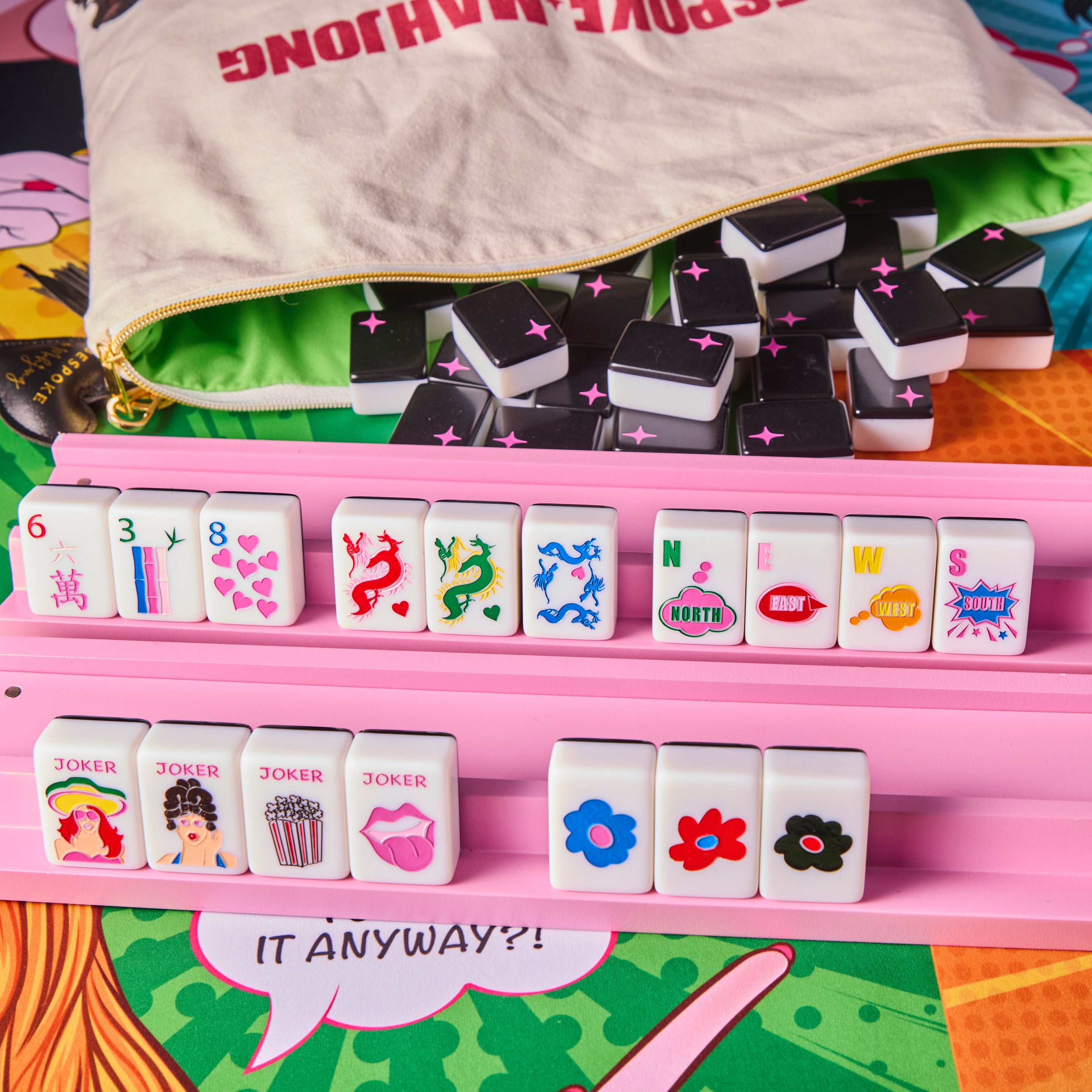 XL Mega Pop Divas - Baddie Black – Bespoke Mahjong