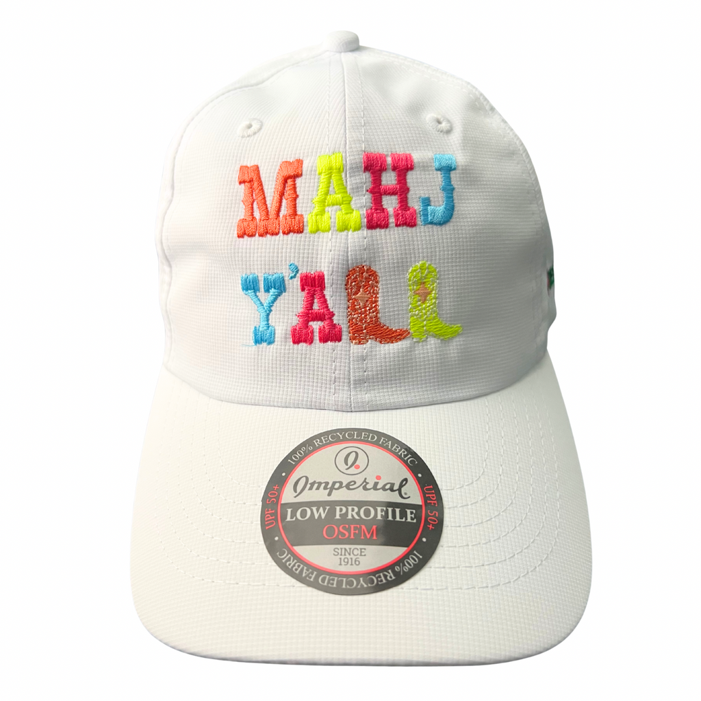 Mahj Y'all Hat | BRIGHT WHITE – Bespoke Mahjong