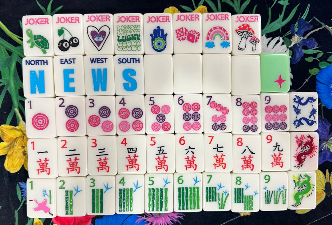 Mahjong Luck Mega Lucky Charms - Bright White – Bespoke Mahjong