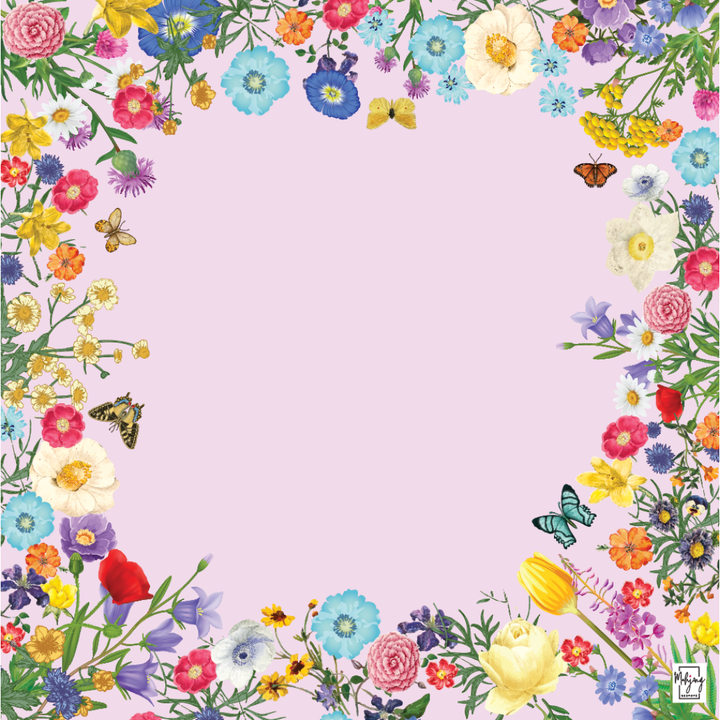 Lucky Florals Kit - Lucky Lavender Gray Tiles and Choice of Mats & Racks