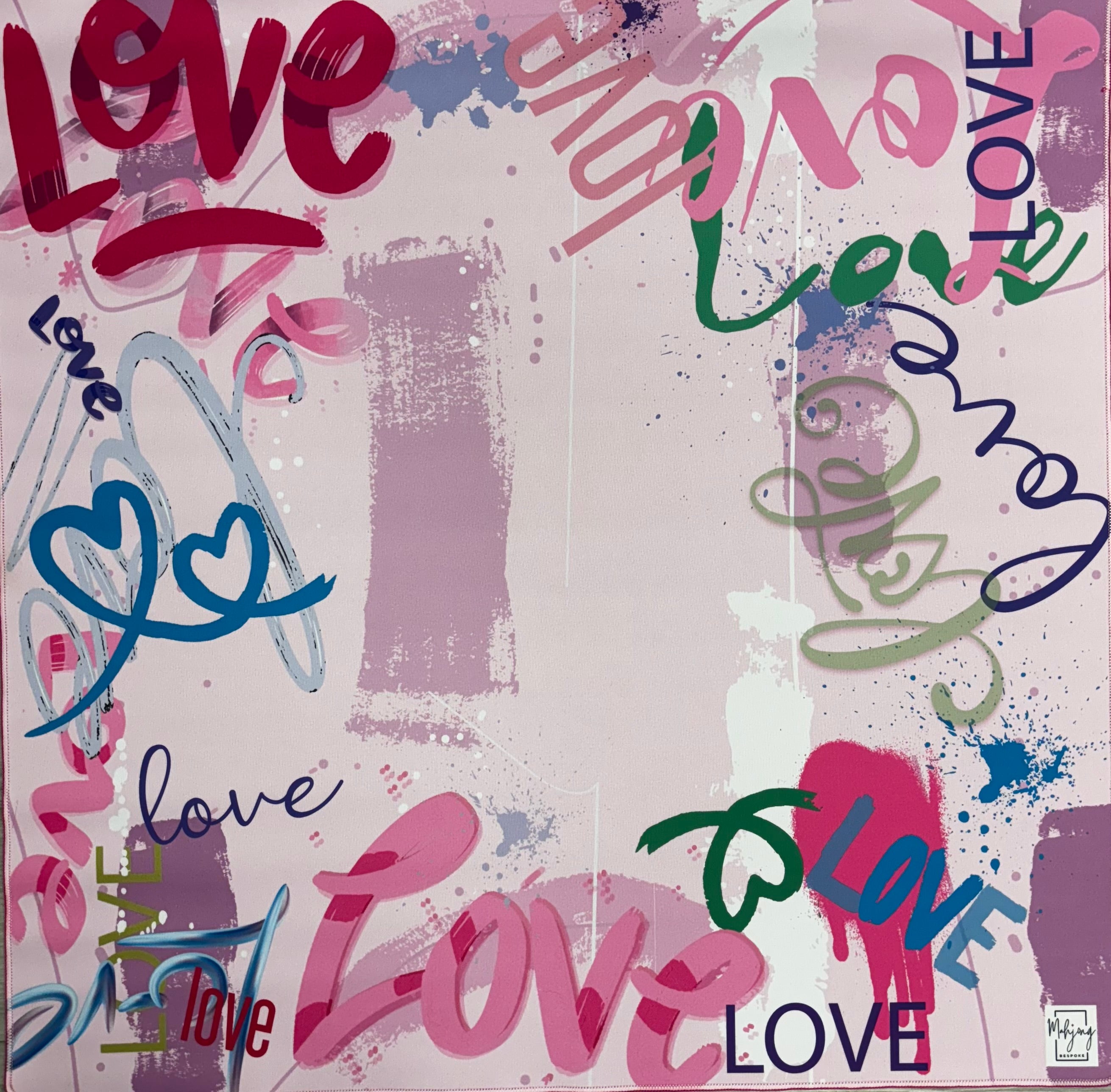 DOUBLE-SIDED MAT | Double the Fun/Love Graffiti Mat – Bespoke Mahjong