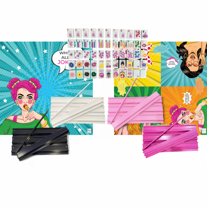Pop Divas Kit - Bright White Tiles / Double-Sided Mat and Choice of Racks