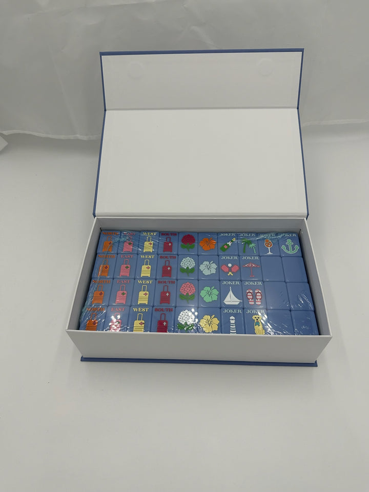 ODD LOTS - Gray Malin Beach Club Tiles - Cabana Blue (with box)