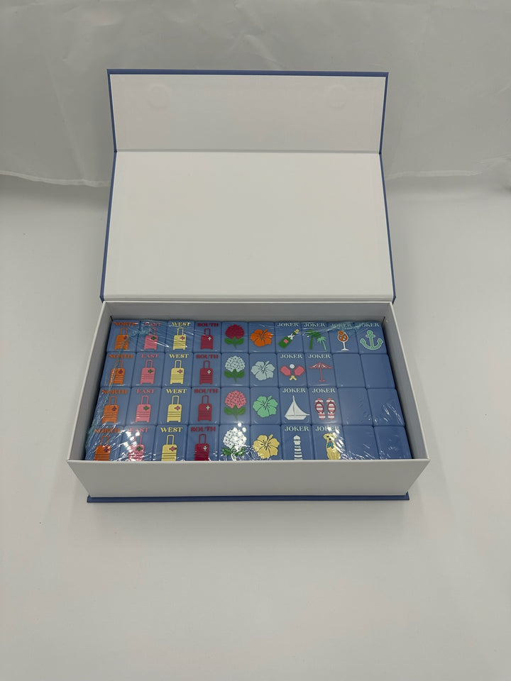ODD LOTS - Gray Malin Beach Club Tiles - Cabana Blue (with box)