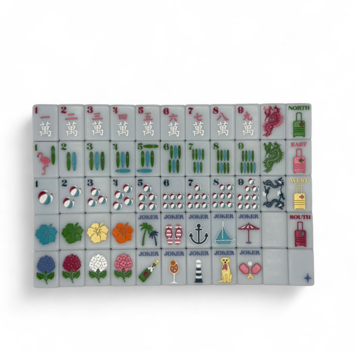 Bespoke X Gray Malin Beach Club Mahjong Tiles - Ocean Blue