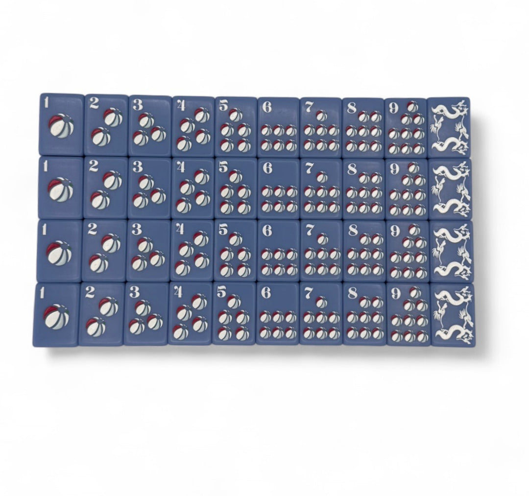 Bespoke X Gray Malin Beach Club Mahjong Tiles - Cabana Blue