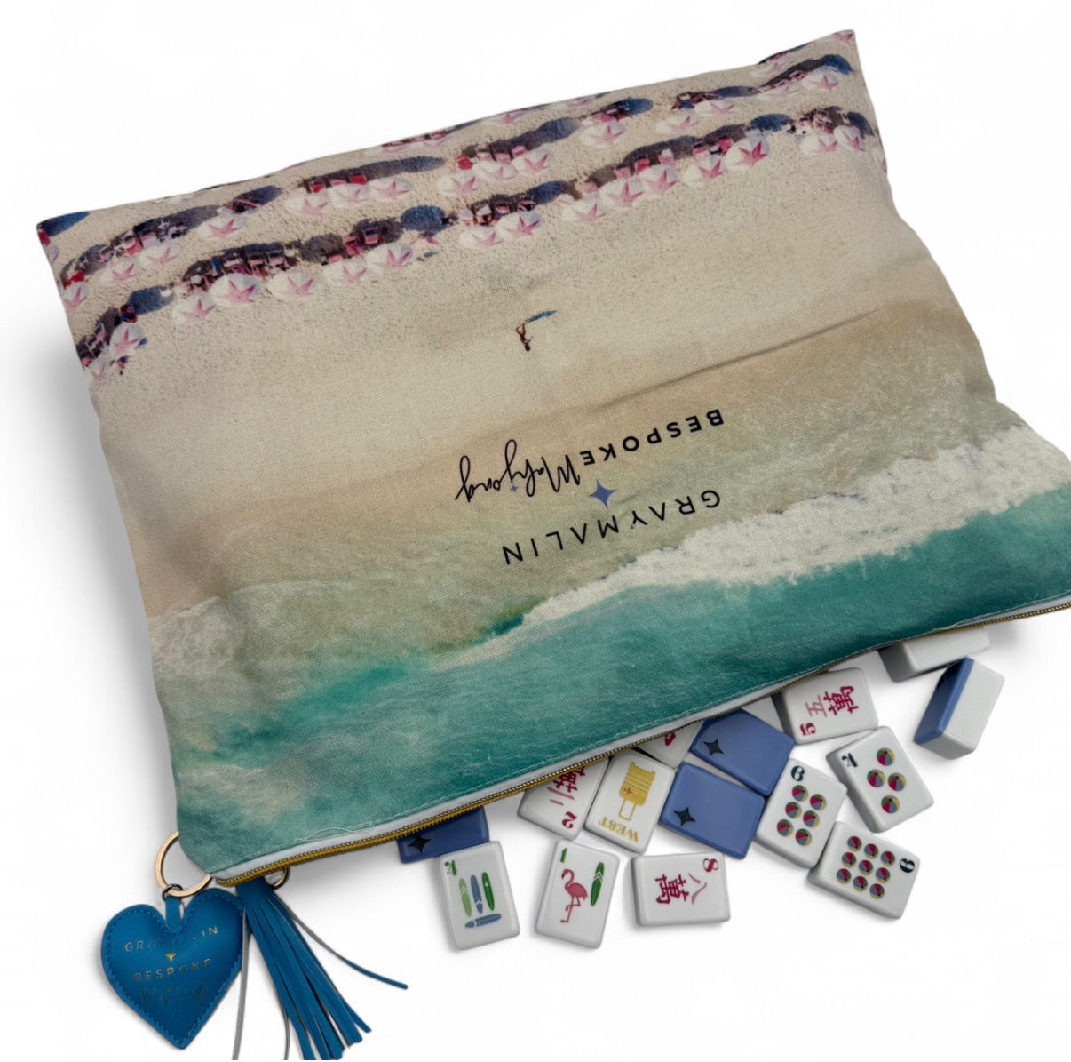 【超希少・美品】Tom EDC Mahjong V2 ジルコニウム フィジェット Bespoke X Gray Malin Beach Club Tile Bag - XL Mega Size – Bespoke