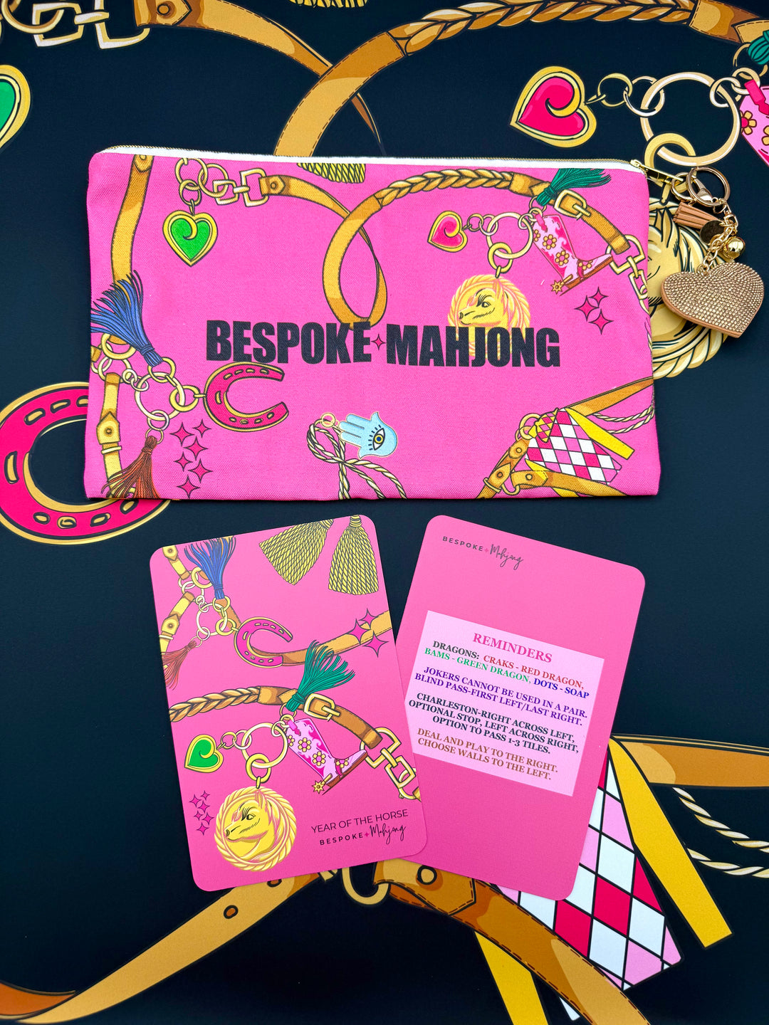 DOUBLE-SIDED MAT | Double the Fun/YEAR OF THE HORSE MAT - BUBBLEGUM
