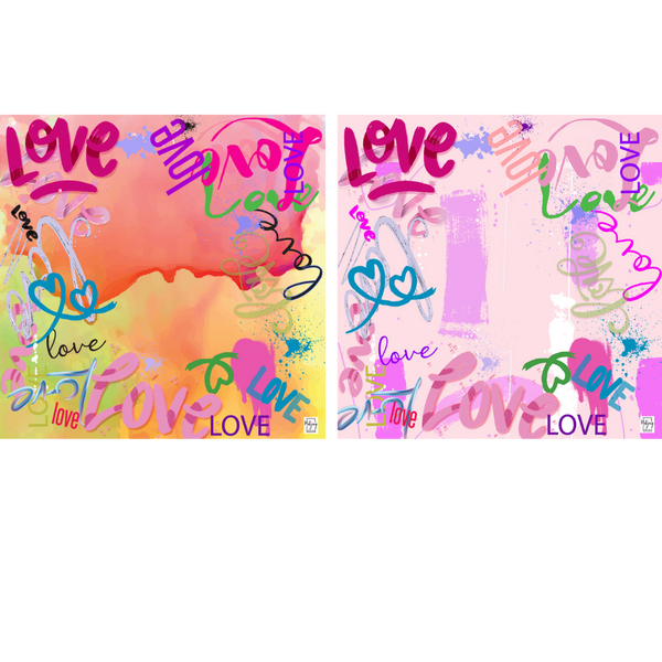 DOUBLE-SIDED MAT | Double the Fun/Love Graffiti Mat – Bespoke Mahjong