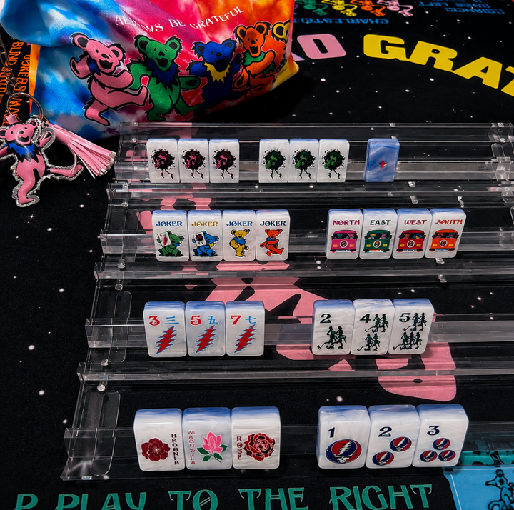 Grateful Dead x Bespoke Mahjong   - STEALIE BLUE TIE DYE PEARL