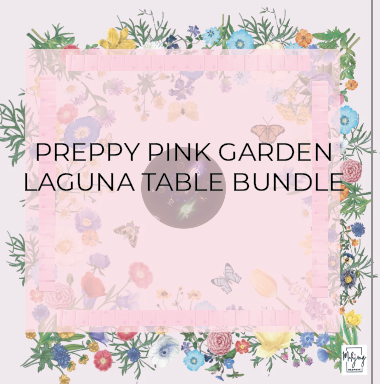 COMING SOON - PREPPY PINK GARDEN TABLE