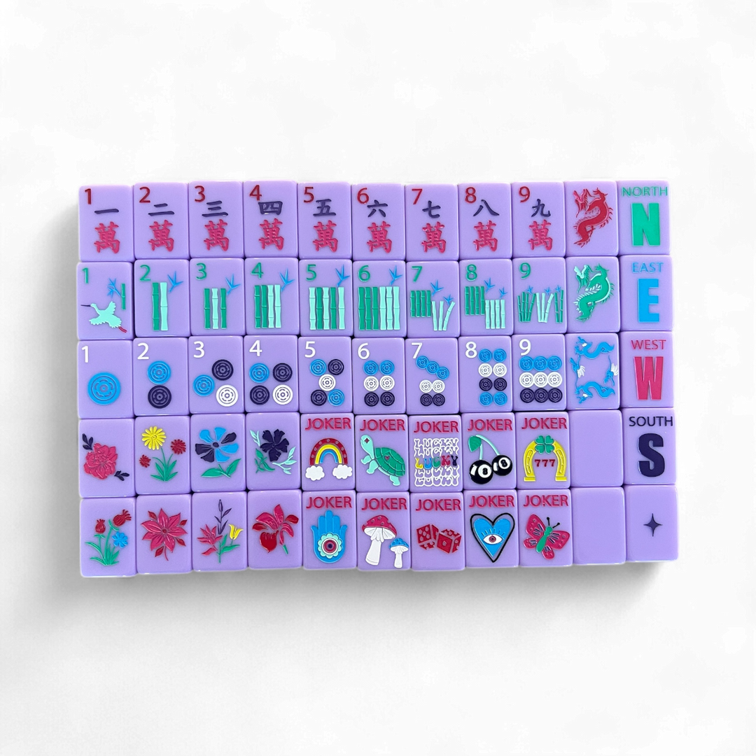 The Lucky Charms Kit - Lucky Lavender Gray Tiles and Choice of Mats & Racks