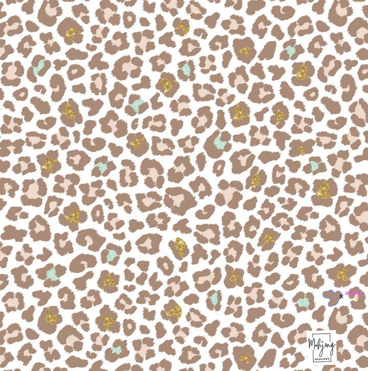 GLITTERY LEOPARD MAT