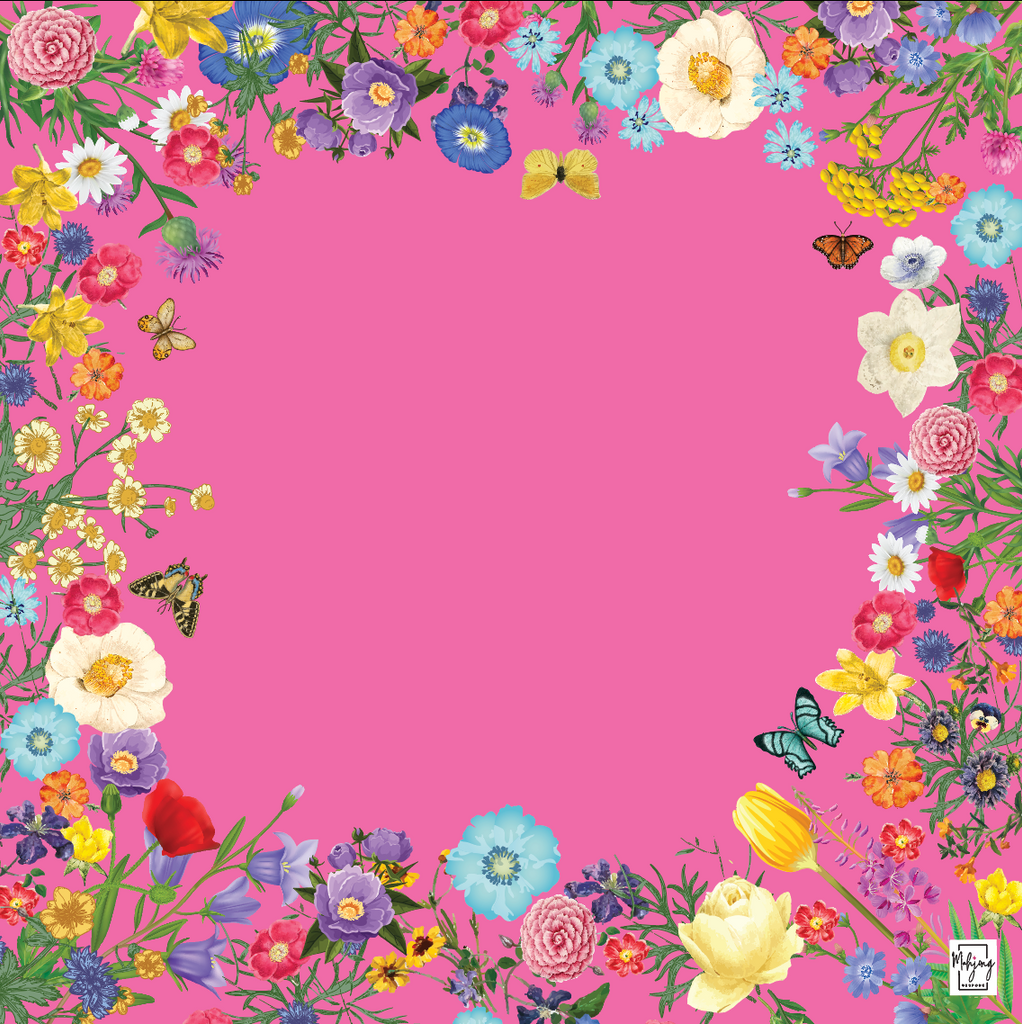 TURN UP THE PINK GARDEN MAT – Bespoke Mahjong