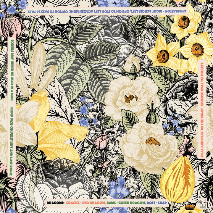 VINTAGE FLORAL INSTRUCTIONAL MAT