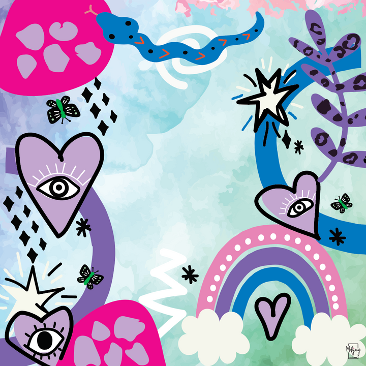 LUCKY CHARMS WATERCOLOR WHIMSY MAT