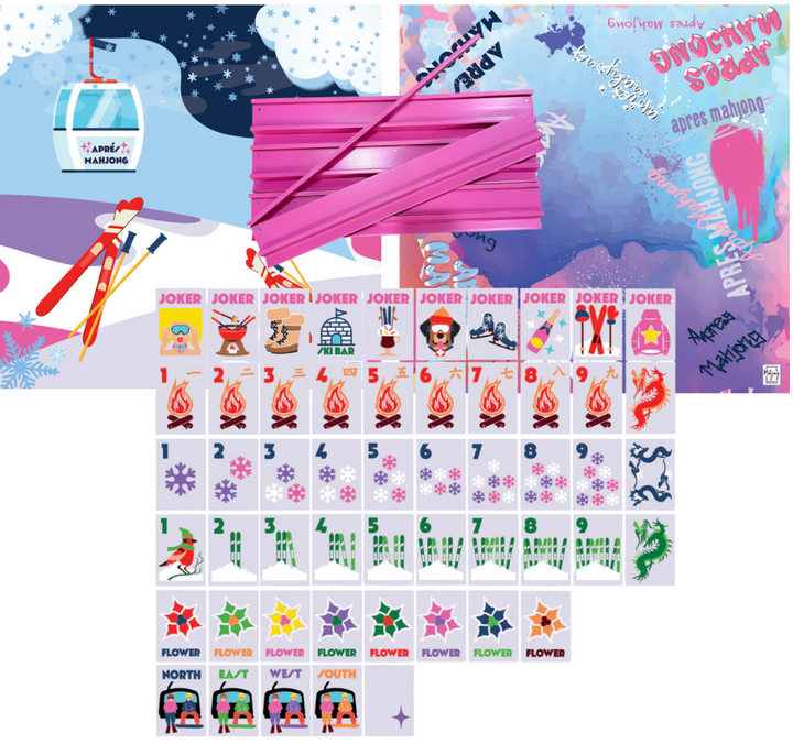 PREORDER - Après Mahjong Kit - Frosty Lilac Tiles