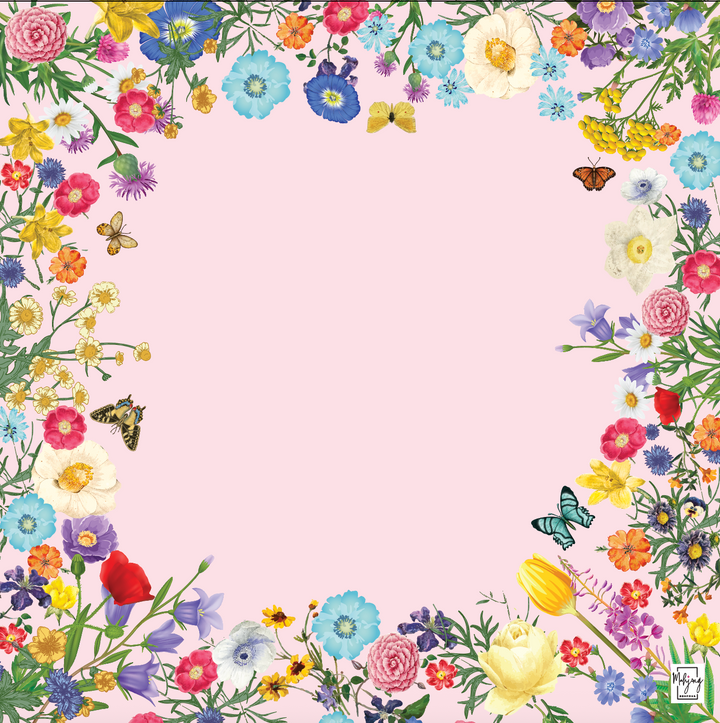 PREPPY PINK GARDEN MAT