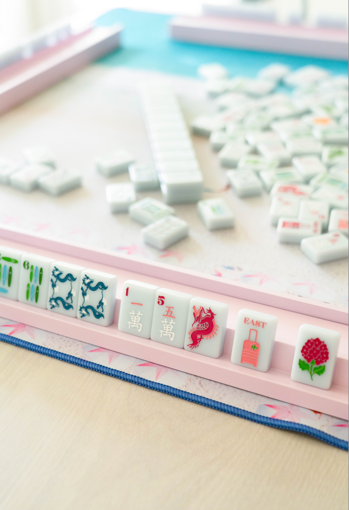 Bespoke Mahjong X Gray Malin Beach Club Mahjong Tiles - Ocean Blue