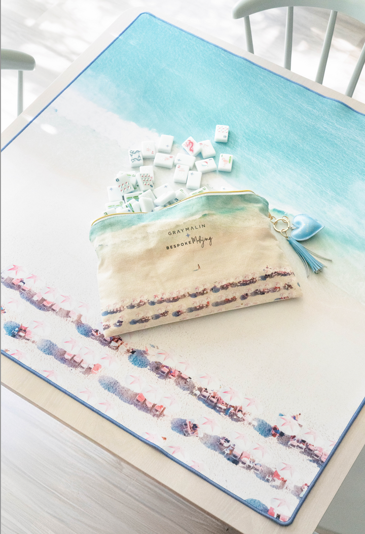 Bespoke Mahjong X Gray Malin Canvas Tile Bag - Mega XL Tile Size