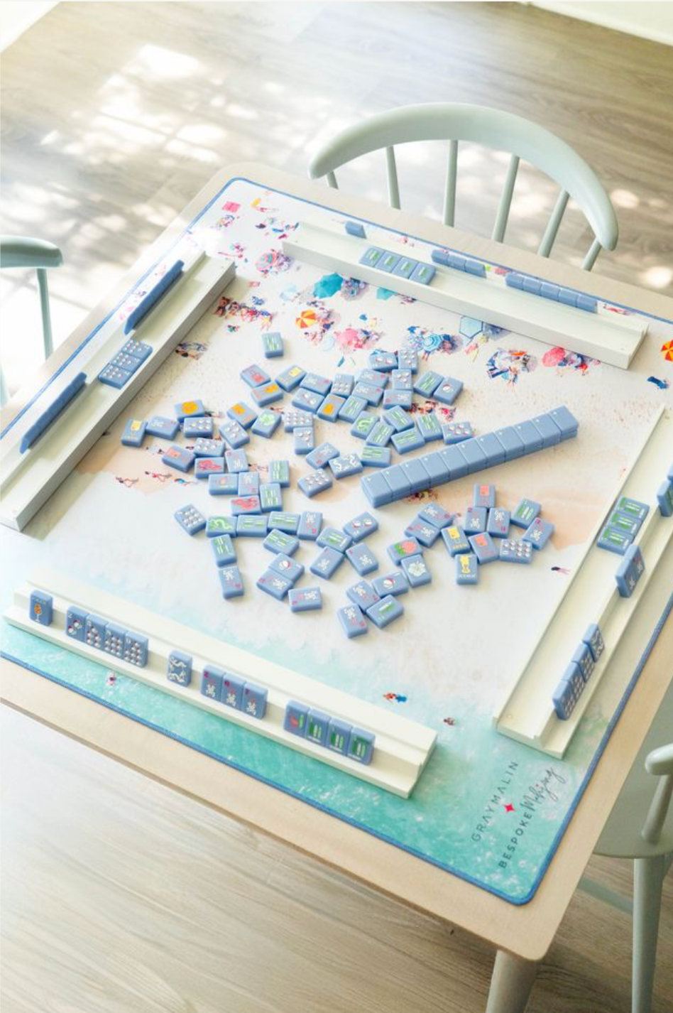 Bespoke Mahjong X Gray Malin DOUBLE-SIDED MAT | Double the Fun/Gray Malin Beach Club Mat