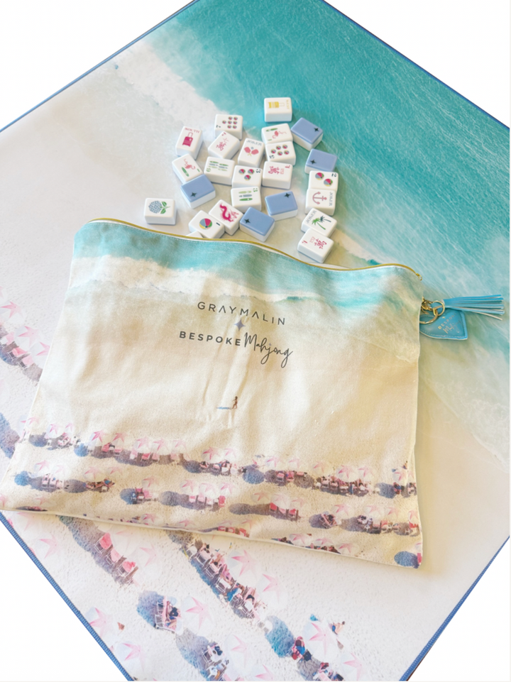 Bespoke Mahjong X Gray Malin Canvas Tile Bag - Mega XL Tile Size