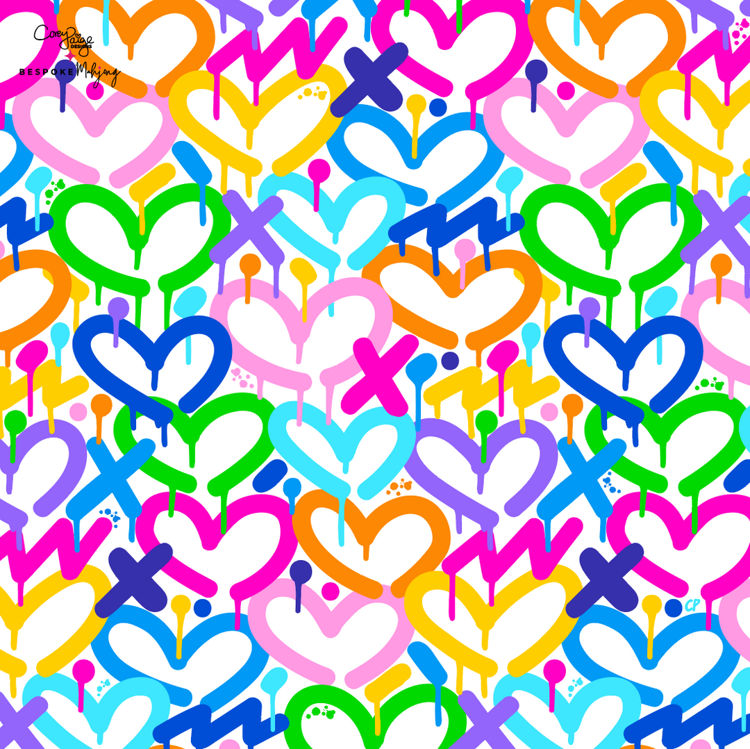 PREORDER - DOUBLE-SIDED MAT | Double the Fun/Bespoke x Corey Paige - ELECTRIC LOVE MAT