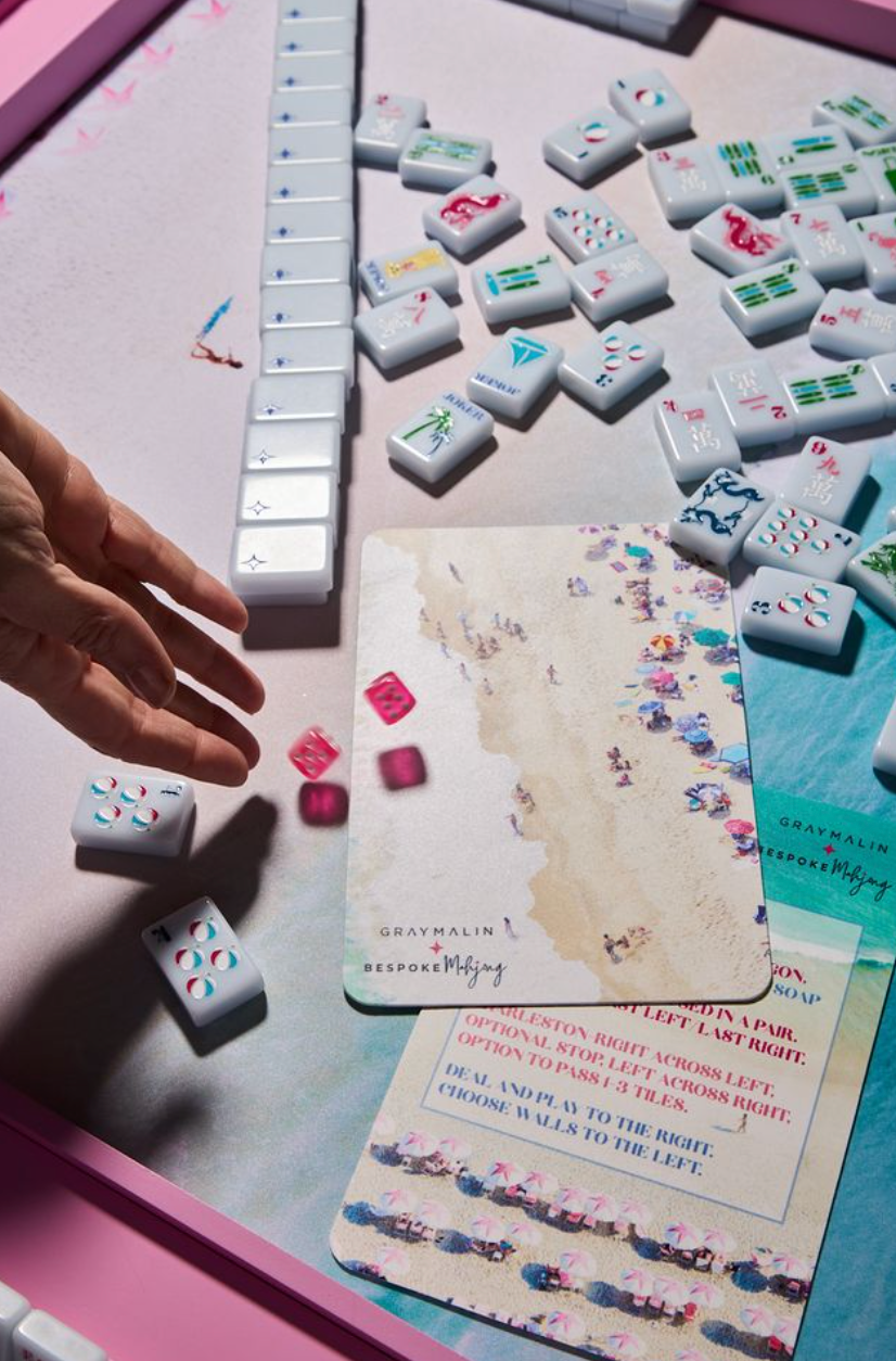 Bespoke X Gray Malin Beach Club Mahjong Tiles - Ocean Blue