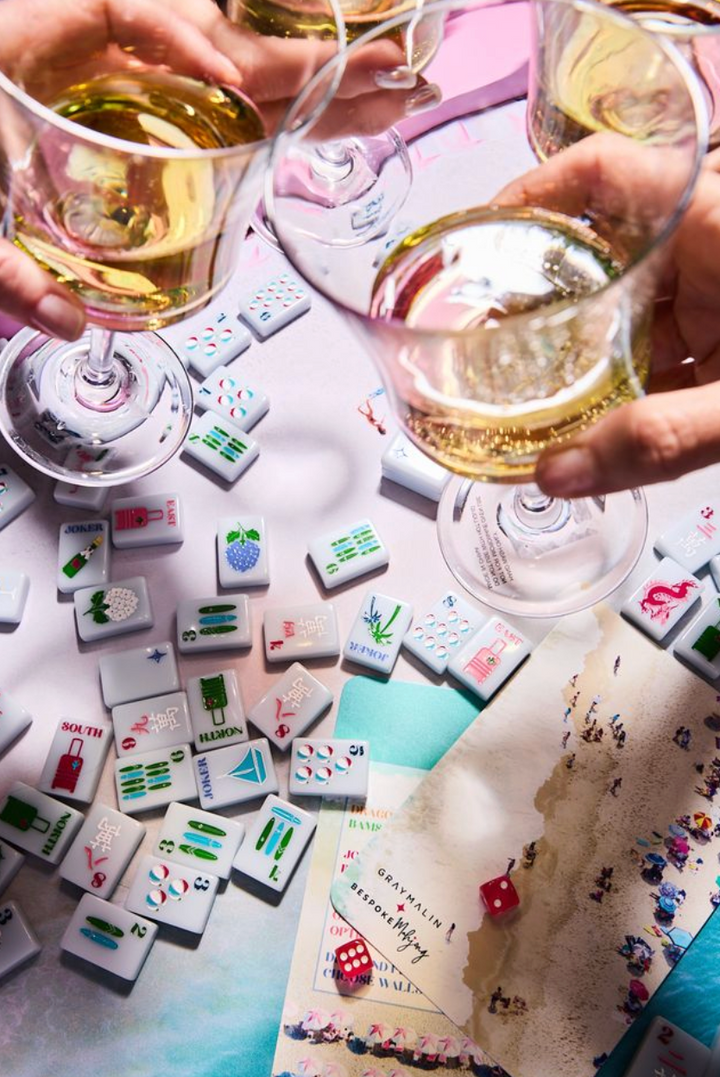 Bespoke X Gray Malin Beach Club Mahjong Tiles - Ocean Blue