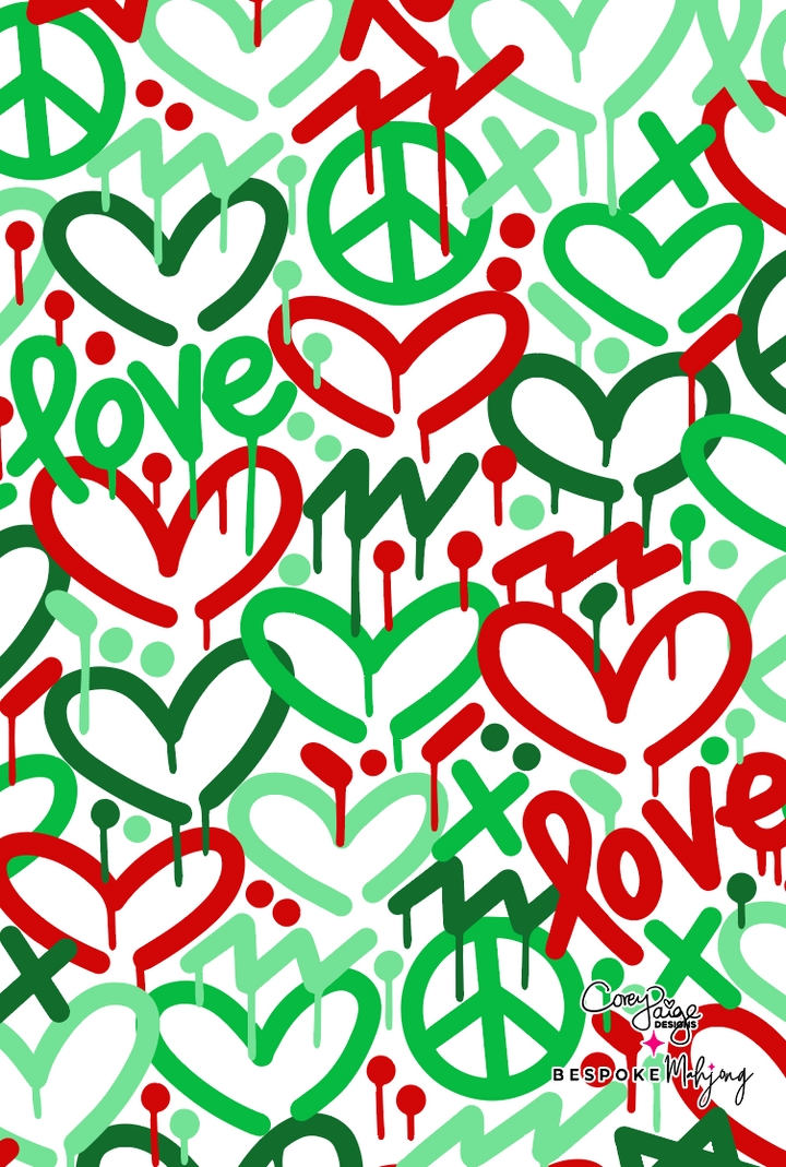 Bespoke x Corey Paige Holiday Love Shufflers - Red/Green