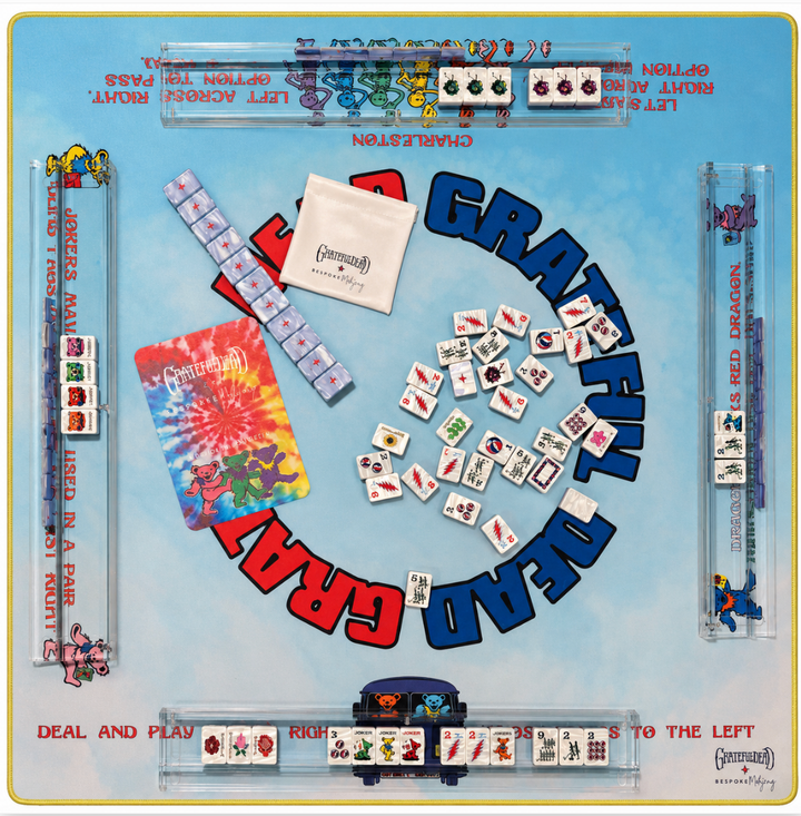 Grateful Dead x Bespoke Mahjong   - STEALIE BLUE TIE DYE PEARL