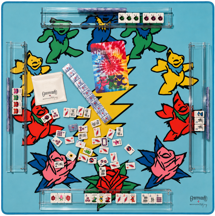 Grateful Dead x Bespoke Mahjong   - STEALIE BLUE TIE DYE PEARL
