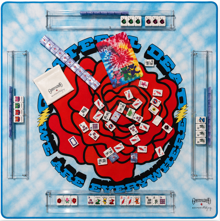 Grateful Dead x Bespoke Mahjong   - STEALIE BLUE TIE DYE PEARL