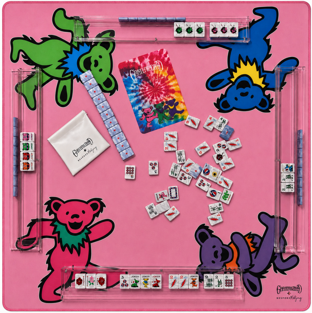 Grateful Dead x Bespoke Mahjong   - STEALIE BLUE TIE DYE PEARL